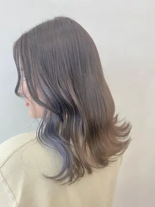 セミロング カラー ビューティービースト 新宿のヘアスタイル
