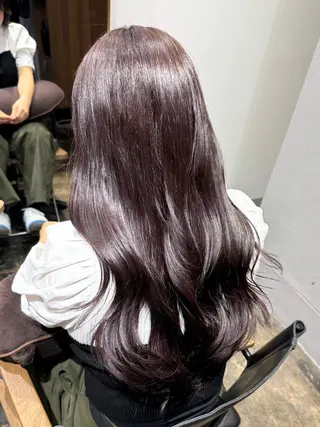 ロング カラー 透明感カラー/パーマ 🌀アオノのヘアスタイル