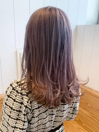 ミディアム カラー パーマ ヘアアレンジ ITbyALBUM 藤沢店のヘアスタイル