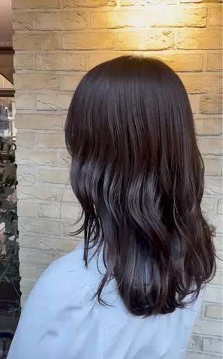 セミロング 艶髪💎CLUTCH 透明感🫧RIHOのヘアスタイル