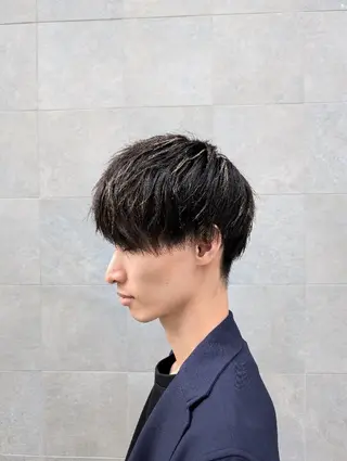 ミディアム カラー メンズ 【メンズカット】専門 ＴＥＲＵのヘアスタイル