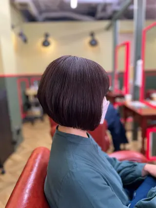 ショート ハイライト/艶カラー /白髪ぼかし🌼阿部のヘアスタイル