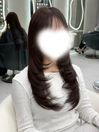 セミロング カラー 大宮 縮毛矯正🩶 レイヤー 柏崎颯刀のヘアスタイル