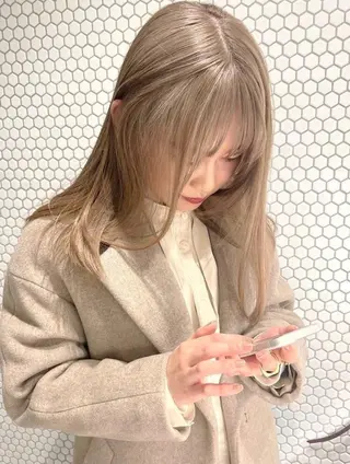 カラー セミロング 🎆浴衣着付け👘 ✨ヘアセット🐹のヘアスタイル