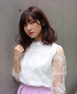ミディアム カラー 似合わせカット 銀座/アライ カズヤのヘアスタイル