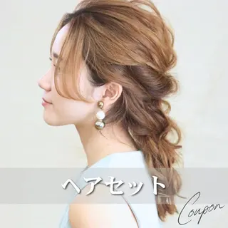 セミロング ヘアアレンジ SOURCE河原町/ ヘアケア🫧艶カラーのヘアスタイル