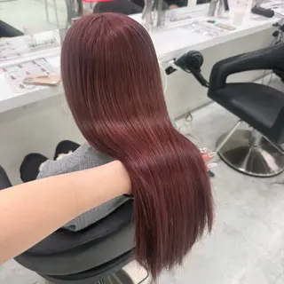 ロング カラー ヘアアレンジ 暖色/Wカラー/レッ ド/Anri🥀のヘアスタイル