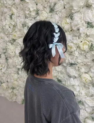 ショート ヘアアレンジ ベルグロー 原宿👸のヘアスタイル