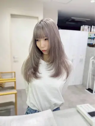 ロング カラー レイヤー/ショート chere狭山のヘアスタイル