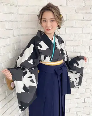 ヘアアレンジ あやか 白髪ぼかしハイライトのヘアスタイル