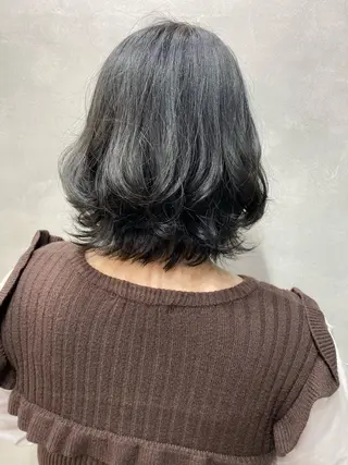 セミロング カラー ヘアアレンジ FAAM Tsuneのヘアスタイル
