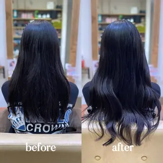 yuumi エクステ / ブリーチなしのヘアスタイル