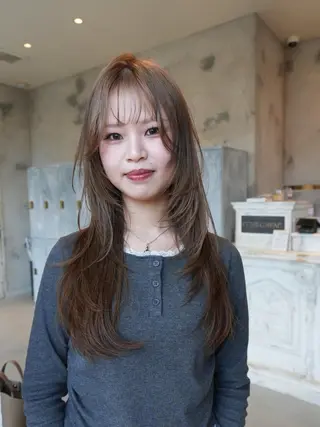ロング なかやま れいかのヘアスタイル