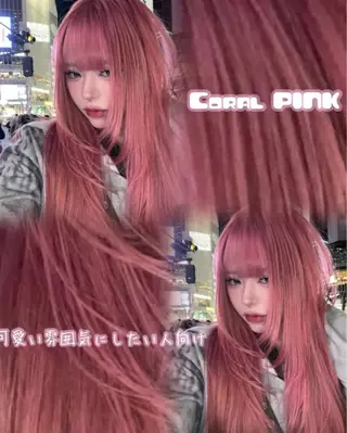 ロング 透明感×うる艶カラー 🍒𝐘𝐮𝐤𝐚のヘアスタイル