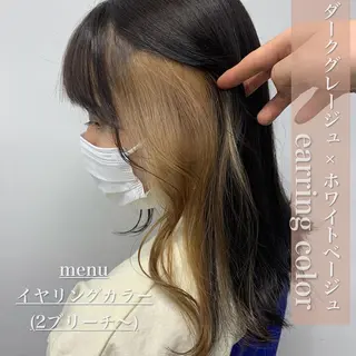 ロング カラー 抜け感レイヤー︴ ニュアンスカラーのヘアスタイル