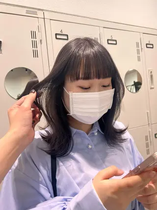 カラー 透明感カラー/レイヤ ー/ MARIEのヘアスタイル
