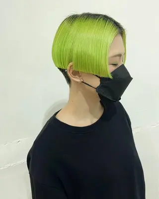 ショート カラー 茉樹@pullnoc /新宿/ボブ/モードのヘアスタイル