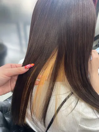 ロング カラー 🎀豊橋/豊川🎀 ハイトーンうらら🎀のヘアスタイル
