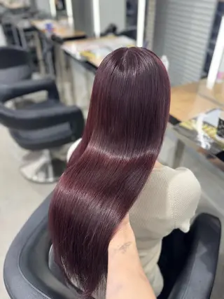 セミロング カラー ヘアアレンジ 🤍淡色ピンク&ラベ ンダーYUKI🤍のヘアスタイル