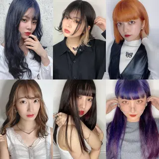 ミディアム カラー ヘアアレンジ 韓国レイヤーカット/ 儚げカラーチナツのヘアスタイル