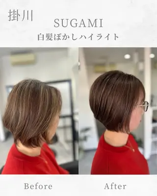 ショート カラー SUGAMI ✴︎ Hikariのヘアスタイル