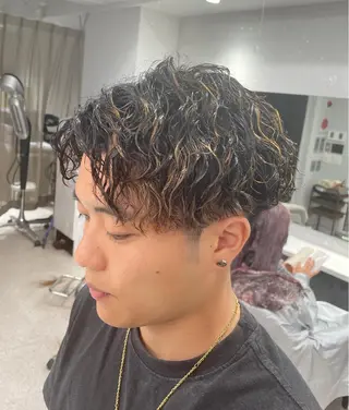 パーマ メンズ 京都河原町 メンズパーマ助川龍哉のヘアスタイル