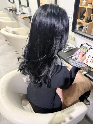カラー ストレート/カラー 特化雪本☃️のヘアスタイル