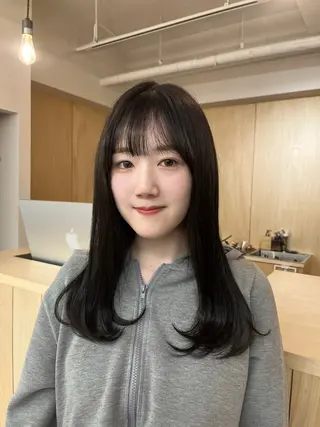 カラー ひな‪‪︎/暖色 柔color🌷のヘアスタイル