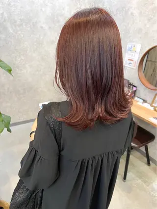 セミロング 榎本 雪来のヘアスタイル