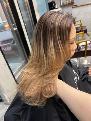 セミロング カラー 指名数No.1 /NAOYAのヘアスタイル