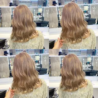 セミロング 🤍ムラ修正ブリーチ 🤍原宿/YUUのヘアスタイル