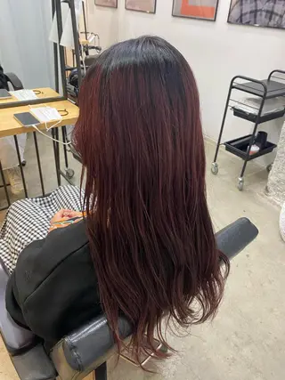 ロング カラー 暖色系特化さくら /福岡天神/レイヤーのヘアスタイル