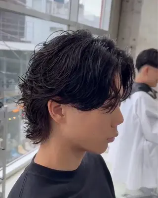 ミディアム パーマ メンズ fifth 堀内新史のヘアスタイル