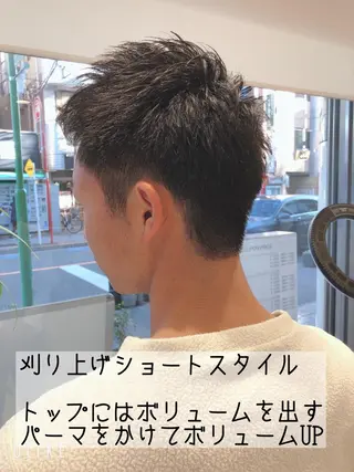 ショート ヘアアレンジ メンズ メンズパーマ特化/ メッシュ/薫/店長のヘアスタイル
