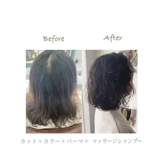 ミディアム カラー パーマ ヘアアレンジ メンズ キッズ ネイル 豊橋美容院 ソンリエのヘアスタイル