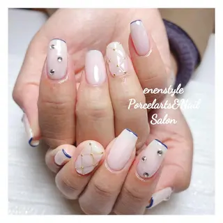 ミディアム ネイル 🐾enen style 🐾のネイルデザイン