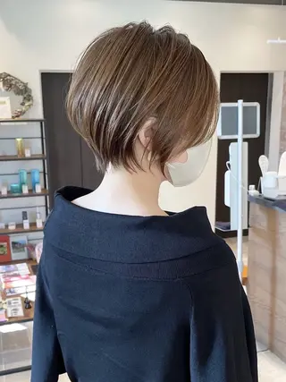 ショート カラー 大人女性お悩み解決 ショート/イハカズキのヘアスタイル