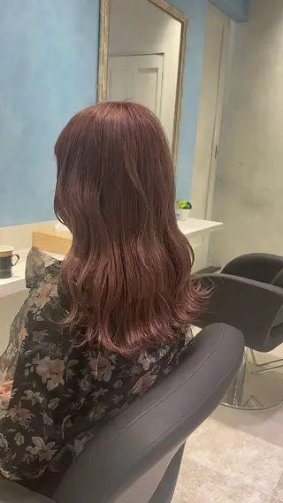 ロング カラー ブリーチなし/カラー 専門店ASOBIのヘアスタイル