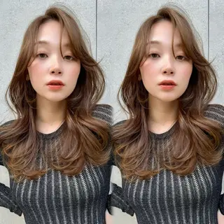 セミロング カラー レイヤー/髪質改善 Lond ambreのヘアスタイル