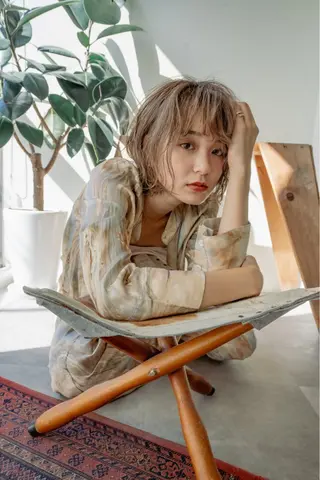 ショート カラー レイヤーカット🎀 NANAHAのヘアスタイル