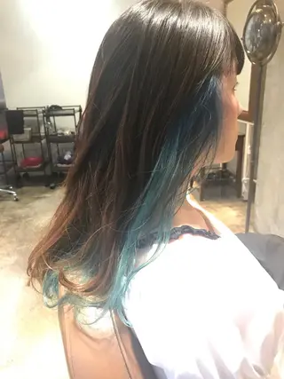 セミロング カラー パーマ ヘアアレンジ メンズ キッズ ネイル マツエク・マツパ サロンドミルク 渋谷高比良のヘアスタイル