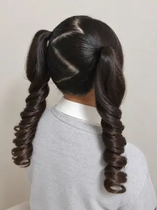 ロング ヘアアレンジ Bronzehair nailYUMAのネイルデザイン