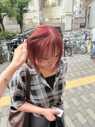 ミディアム カラー Karin/ レイヤーブリーチ🥀のヘアスタイル