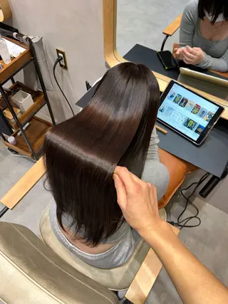 ロング 縮毛矯正/髪質改善 /艶カラー/こうめいのヘアスタイル