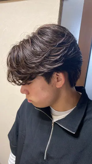 ロング カラー メンズ 小島 雄太のヘアスタイル