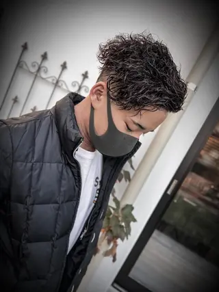 パーマ メンズ 守屋 智紀のヘアスタイル