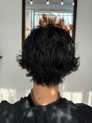 パーマ メンズ 椎葉 祐也のヘアスタイル