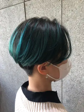 カラー メンズ 💘韓国レイヤー上 品カラーruru💘のヘアスタイル