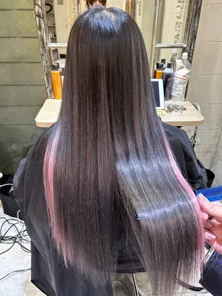 ロング カラー 6Dエクステ 板橋店のヘアスタイル