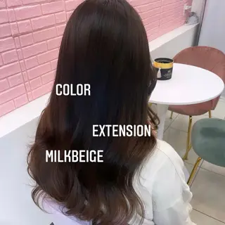 ロング カラー エクステ🩵ブリーチ 韓国ヘア🩵KAEのヘアスタイル